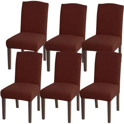 Granbest Stuhlhussen Jacquard Hochdehnbar für Esszimmerstühle, Set mit 6 Stück