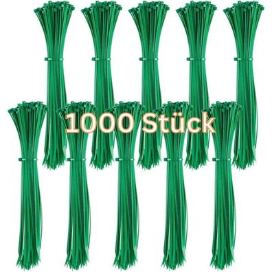 Gocableties Kabelbinder Grün, 300 mm x 4,8 mm, 1000 Stück, 22,2 kg