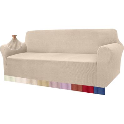 Granbest High Stretch Sofabezug Jacquard, elastische Sofahusse für Wohnzimmer