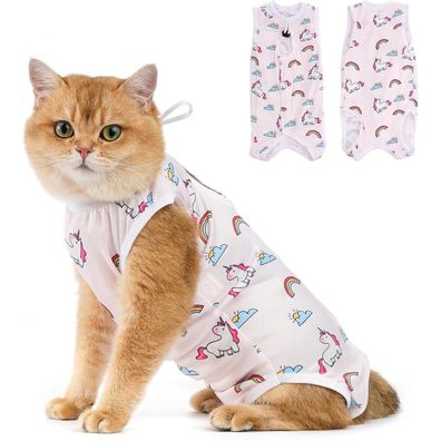 Avont Katzenbody nach OP Erholungsanzug Recovery Suit für Katze, Bauchwunden