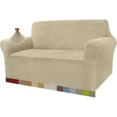 Granbest High Stretch Jacquard Sofabezug Khakifarbe 2-Sitzer - Moderner