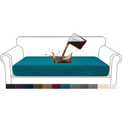 Granbest Premium Wasserdichter Jacquard Sitzkissenbezug für 3-Sitzer Sofa