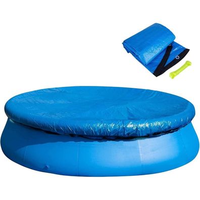 GIONAR Runde Pool Abdeckplane 183 cm, Schwimmbad Poolabdeckung, Winddicht