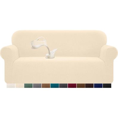 Granbest Stretch Wasserdicht Sofabezug für 3-Sitzer Sofas, Beige - Elastische