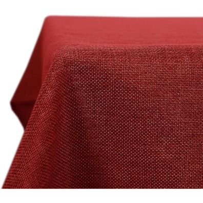 Deconovo Tischdecke Abwaschbar Leinenoptik Wasserabweisend für Esszimmer Küche
