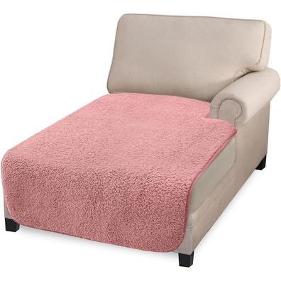 Granbest Super Soft L-förmige Sofa Abdeckung Chaise Lounge Abdeckung Rosa