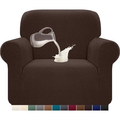Granbest Stretch Wasserdichter Sofabezug 1 Stück, Schokolade, 1 Sitzer