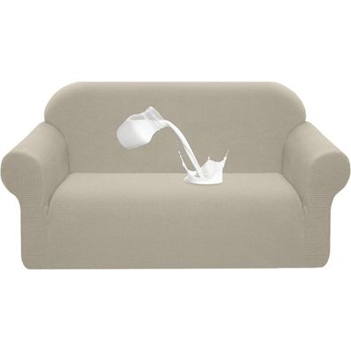 Granbest Stretch Wasserdichter Sofabezug, 2 Sitzer, Sand