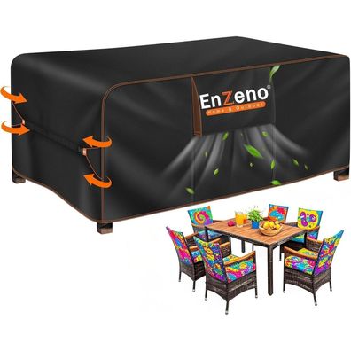 Enzeno Gartenmöbel Abdeckung Wasserdicht 170x94x74cm, 420D Oxford Gewebe