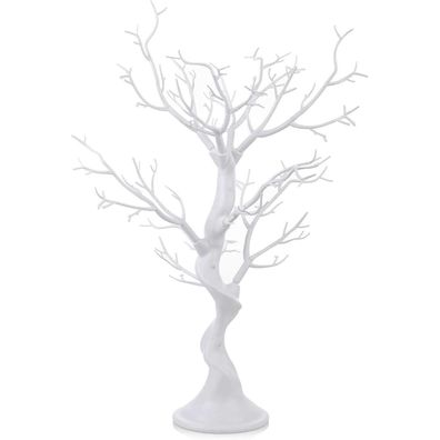 Sziqiqi Künstlicher Deko Baum Weiß 58cm - Ideal für Hochzeiten, Esstische und