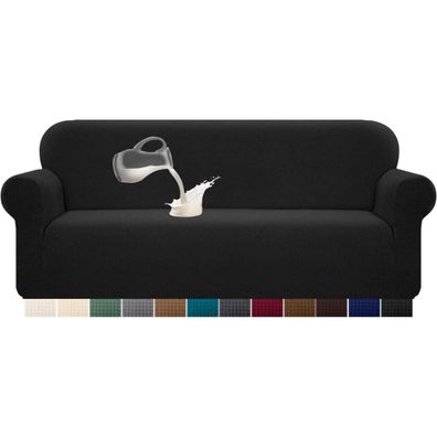 Granbest Stretch Wasserdichter Sofabezug 1 Stück, 4 Sitzer, Schwarz, Jacquard