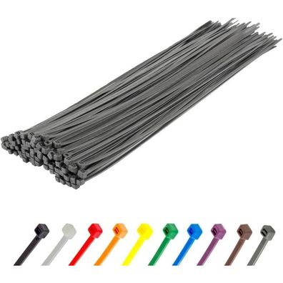 Gocableties 100 Stück strapazierfähige Nylon-Kabelbinder, robust, 370 x 7,6 mm
