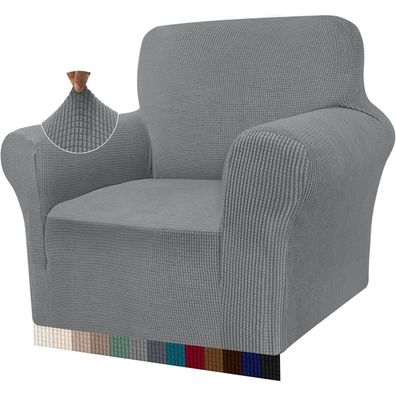 Granbest High Stretch Sofabezug Jacquard Sofahusse für Wohnzimmer, 1 Sitzer