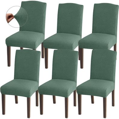 Granbest Stuhlhussen Jacquard Set 6 Stück Matchagrün - Hohe Dehnung