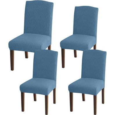 Granbest Premium Wasserdichte Esszimmerstuhl-Abdeckungen, 4er Set, Azure Blue