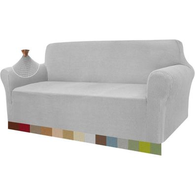 Granbest High Stretch Sofabezug Jacquard Elastische Sofahusse für 3 Sitzer