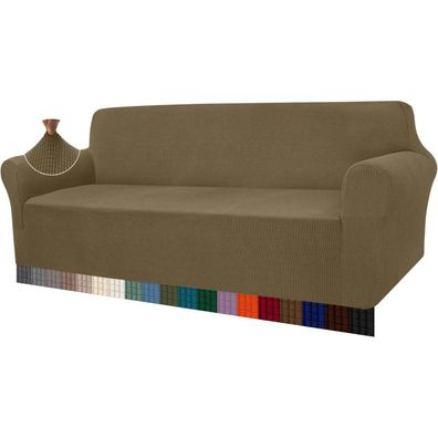 Granbest High Stretch Jacquard Sofabezug Khakigrün, 4 Sitzer - Moderner