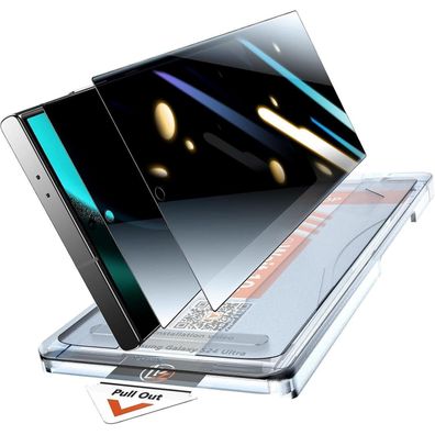 LK Sichtschutz Panzerglas für Samsung Galaxy S24 Ultra, 2 Stück, Anti-Peeping