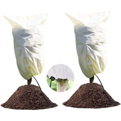 Linsocle 2er Set Pflanzenschutz Winterhaube 80x60cm Vlies Frostschutz mit