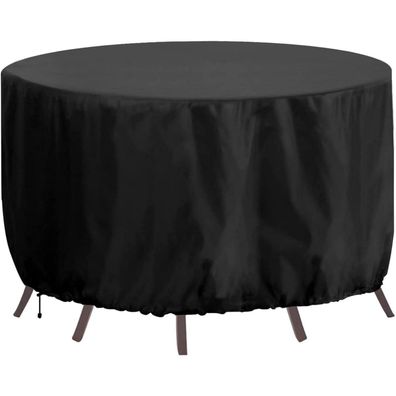 RICHIE Abdeckung für Terrassen-Rundtisch, 102x71 cm, 420D Oxford, wasserdicht