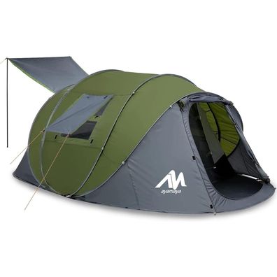 Ayamaya Pop Up Zelt 4-6 Personen, wasserdichtes Familienzelt mit Vorraum und 5