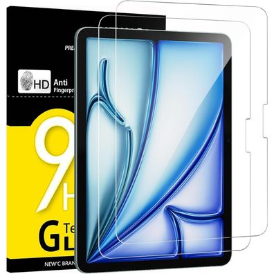 NEW'C 2x Panzerglas Schutzfolie für iPad Air 11 Zoll (M3/M2) 2025/2024 - 9H