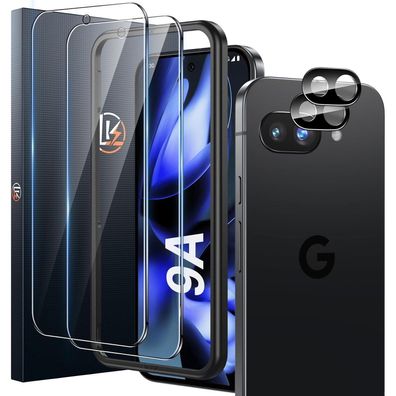 LK Panzerglas für Google Pixel 9a - 2x Displayschutzfolie & 2x Kameraschutz, 9H