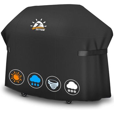 Zettum Grillabdeckung 190 cm - Heavy Duty & Wasserdicht für Weber Summit