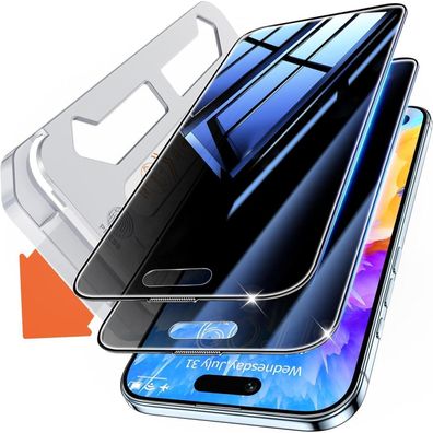 Tentoki iPhone 17 Air Sichtschutz Panzerglas (2 Stück) - 25° Anti-Spionage