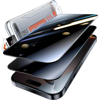 LK iPhone 14 Pro Displayschutzfolie mit Sichtschutz, Panzerglas, 2 Stück