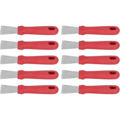 10 Stück Spachtel Set, Edelstahl Spachtelmesser mit ergonomischem Rutschfestem