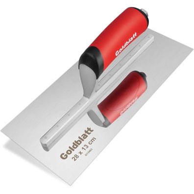Goldblatt Glättekelle Edelstahl 280x130mm - Rostfreier Spachtel für Trockenbau