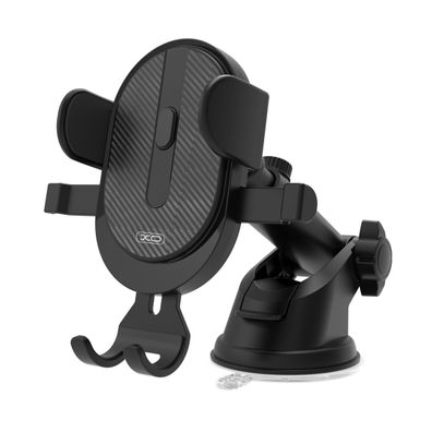 XO C60 Auto-Handyhalterung Schwarz mit Saugnapf Lüftungsgitterclip Schwerkraftmech