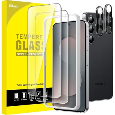 JETech Displayschutzfolie für Samsung Galaxy S25 FE (2 Stk.) - Gehärtetes Glas