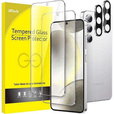 JETech Displayschutzfolie für Samsung Galaxy S24 5G (6,2 Zoll) - 2 Stück