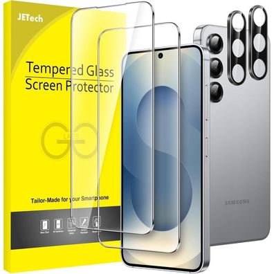 JETech Displayschutzfolie für Samsung Galaxy S25 5G (2 Stk.) - Gehärtetes Glas
