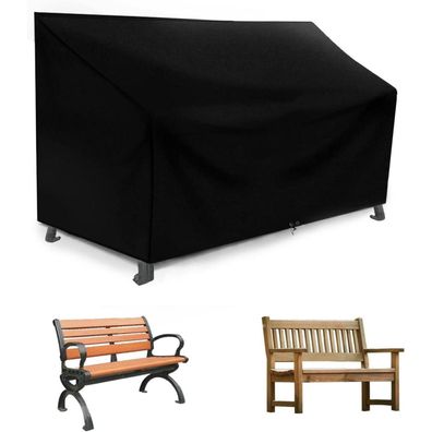 RICHIE Gartenbank Abdeckung wasserdicht 2-Sitzer 134x66x63/89cm 420D Oxford