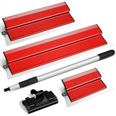 suokoun Flächenspachtel Set mit Teleskopstange (250mm, 400mm, 600mm)