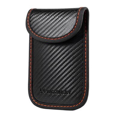 Wozinsky WPB-R14 RFID Blockierhülle Autoschlüssel 14 x 9 cm Schwarz