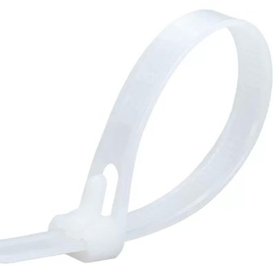 Oksdown Kabelbinder wiederverschließbar Weiß 400 mm x 7,6 mm, 100 Stück