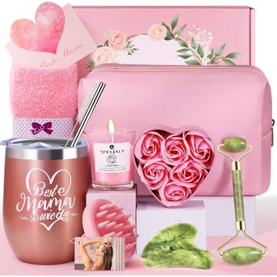 Livehitop Geschenkset für Mama - Geburtstag, Muttertag, Weihnachten - Rosa