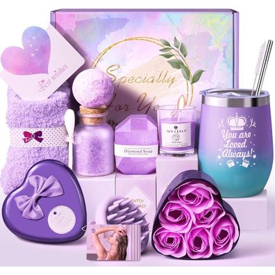 Livehitop Geschenkset für Frauen, 10-teiliges Wellness-Set mit Thermobecher