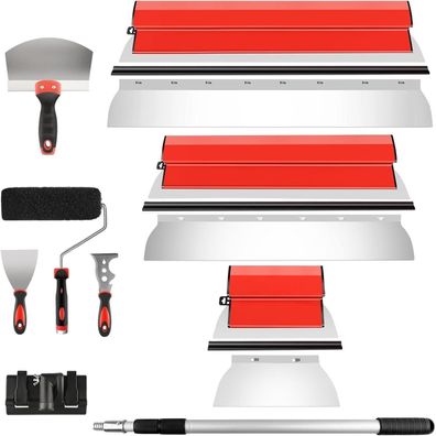 DEKEones Trockenwand Skimming Blade Set mit Verlängerungsgriff, Compound Rolle