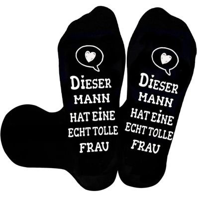 UEOTO Partner Socken mit Spruch für Damen und Herren - Lustige Geschenkidee für