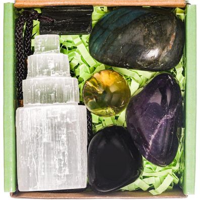 QianCannaor Kristalle Schmucksteine Set - Natürliche Mineralien und Edelsteine für