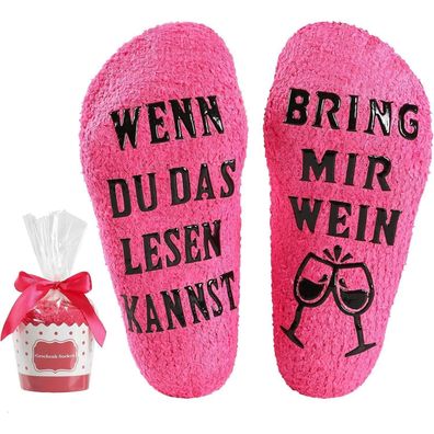 Bonangel Geschenk für Frauen, Lustige Socken "Wenn du das lesen kannst, bring