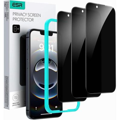 ESR Sichtschutz Displayschutz für iPhone 16e/14/13/13 Pro - 3 Stück