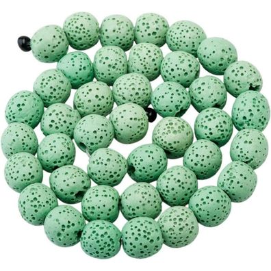 Kyeygwo 8 mm Runde Lavastein Perlen Strang für Schmuckherstellung, DIY Design