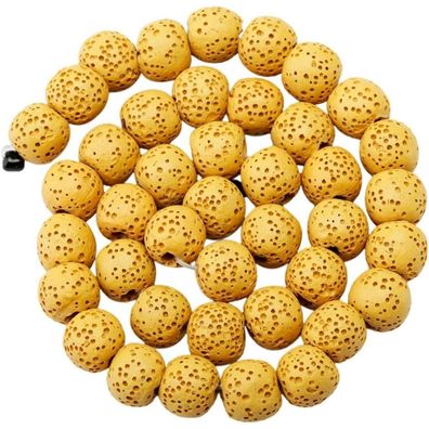 Kyeygwo 8 mm Lavastein Perlen Strang für Schmuckherstellung, DIY Design