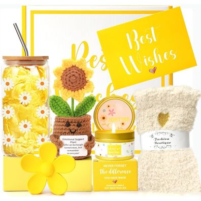 Jortine Geschenkset für Frauen mit Sonnenblumen-Motiv, Geburtstagsgeschenk